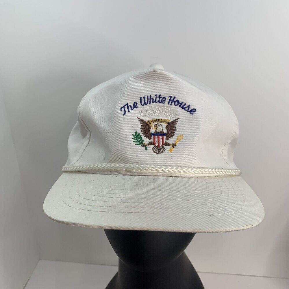 Vintage The White House Baseball Hat Cap Snapback Souvenir EUC Presidential Seal